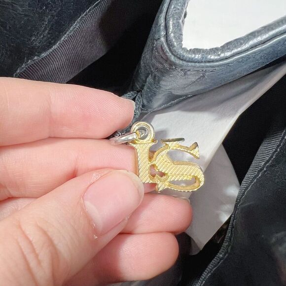 Vintage Kleinberg Sherrill Black Snakeskin Leather Grid Shoulder Bag Purse - Picture 6 of 12